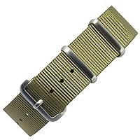 Military G10 Style Premium Ballistic Nylon Watch Band Strap - Choose Color & Width (18mm,20mm,22mm,24mm)