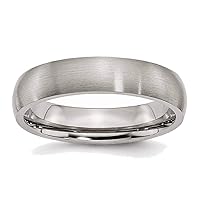 Titanium 5mm Brushed Band Ring