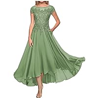 Lace Appliques Mother of The Bride Dresses Long Formal Evening Gown Wedding Guest Dresses