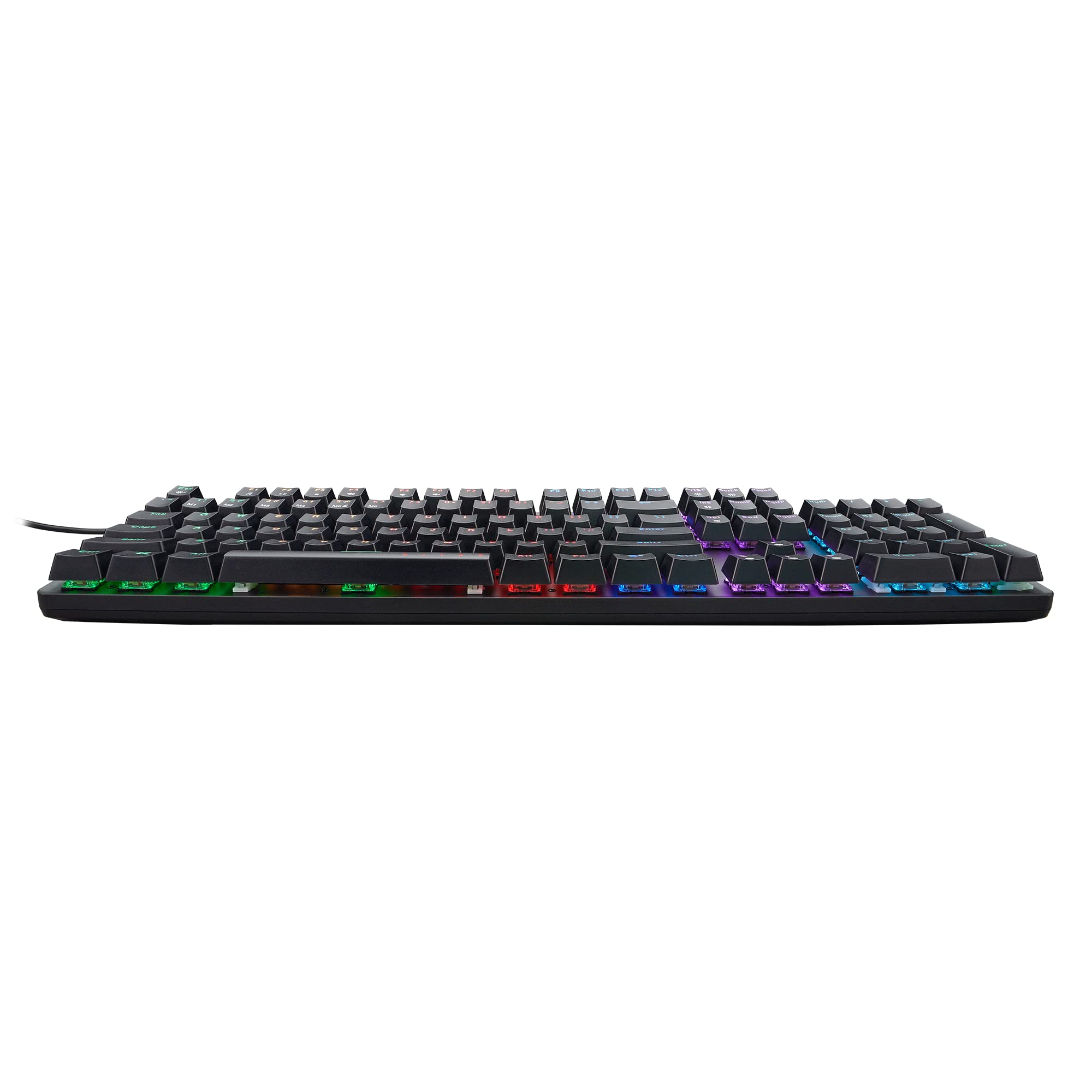 Acer Nitro Gen 2 Wired Gaming Keyboard - RGB Illuminated Keyboard | 100% Anti-Ghosting (N-Key Rollover) | Mechanical Axis | Ergonomic Arc Keycaps | Embedded Multimedia Keys