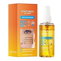 Sunscreen Spray SPF 50,Nourishing Skin Protection and UV Defense,Fast Absorbing,Hydrating UVA + UVB Protection, Non-Greasy, Gentle,Water Resistant,Vegan&Fragrance Free(3.52 Oz)