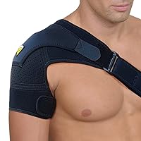 Shoulder Brace for Torn Rotator Cuff for Men and Women - 4 Sizes - Support & Pain Relief (Black, Large/X-Large)