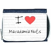 I Love Heart Macadamia Nuts Denim Wallet