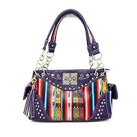 Premium Native Studded Purse Western Style Country Leather Handbag Women Shoulder Bag in 4 colors