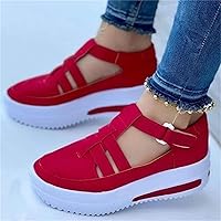 Swezida Shoes, Swezida Women Casual Walking Shoes, Women Casual Walking Shoes Orthopedic Arch Diabetes Support 2023 (Red,38)