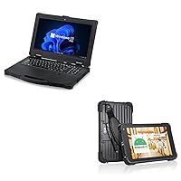 MUNBYN Rugged Android Tablet Scanner IRT01, 8-inch Tablet Android 10 Zebra SE2707 Scanner 700 nits, and 15.6