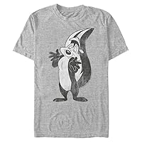 Looney Tunes Men's Big Pepe La Pew T-Shirt, Athletic Heather, 3X-Large Tall