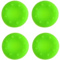 Analog Silicone Thumb Stick Grip Joystick Caps Cover for PS4 PS3 Xbox 360 Xbox One Game Controllers (4 x Green)