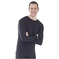 Silk Thermal Long Sleeve Vest - Size: XL - Colour: Black