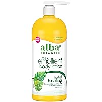 Alba Botanica Very Emollient Body Lotion, Herbal Healing, 32 Oz
