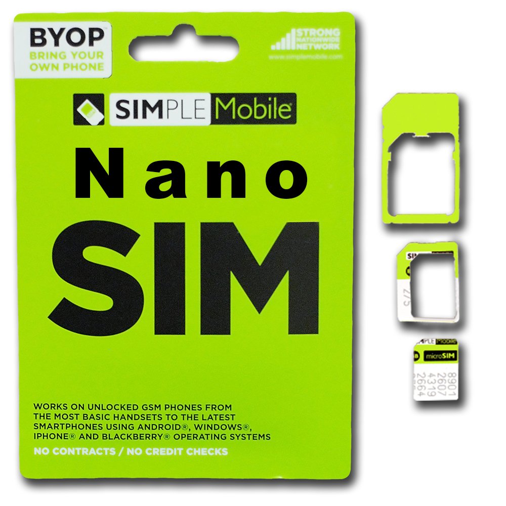 Nano Sim Card Simple Mobile