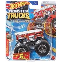 Monster Trucks 5 Alarm Fire Truck, 2023 Connect and Crash (1:64 Scale) Red