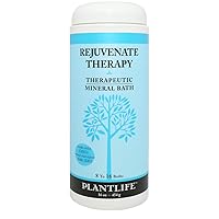 Plantlife Rejuvenate Therapy Bath Salts - Straight from The Plant Natural Aromatherapy Bath Salts - Balance, Calm, and Release Tension in The Body - Made in California 16 oz