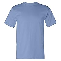 Bayside Men's American made cotton Basic T-Shirt, CAROLINA BLUE, XXX-Large