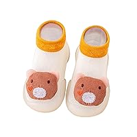 Baby Sock Shoes Toddler Walking Shoes Infant Non-Slip Slippers Boys & Girls Slip On 3D Cartoon ToySneakers