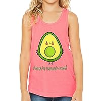 Don't Touch Me Kids' Jersey Tank - Avocado Sleeveless T-Shirt - Fruit Kids' Tank Top