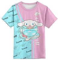 Kids Shirt Cartoon Short Sleeve T-Shirt Top Tee Novelty Clothing Party Characters for Girls Boys