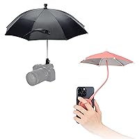 Camera Umbrella+Magnetic Phone Umbrella for Sun: Camera Umbrella with Outdoor Phone Sun Shade