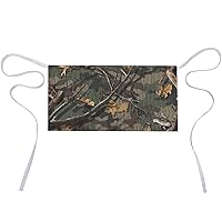 Hunting Camoufage Waist Apron with 3 Pockets Bust Apron for Women Men Server Cooking Waiter Half Waist Apron