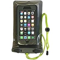 Aquapac Waterproof Plus Size Phone Case, Lanyard, iPhone and Android, Made in The UK, Hiking, Mountain Biking, Running Accessory, Travel Essential, 5 Year Warranty, Eco Friendly - Grey