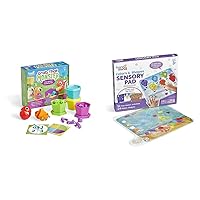 hand2mind Grab That Monster Fine Motor Activity Set + Colors and Shapes Sensory Pad