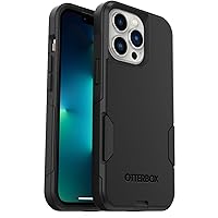 OtterBox iPhone 13 Pro (ONLY) Commuter Series Case - BLACK, slim & tough, pocket-friendly, with port protection