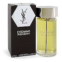 Yves Saint Laurent L'homme Eau de Toilette Spray for Men, 6.7 Ounce, Multicolor