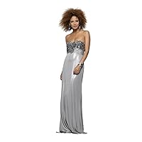 Clarisse Strapless Beaded Stretch Jersey Prom Gown 2169