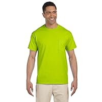 Gildan Ultra Cotton - Short-Sleeve T-Shirt with Pocket. 2300 - Small - Safety Green