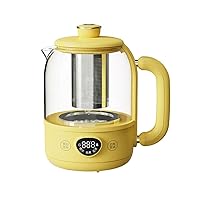 Kettles for Boiliwater, Household Pot 800Ml Kettles for Boiliwater Tea Maker Tea Set Bird's Nest Dessert Boil-Dry Protection, Stainless Steel Kettle/Yellow