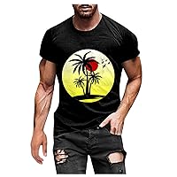 Men's Graphic T-Shirt 3D Printed Short Sleeve Athletic Running Gym Workout Casual Tees Fashion Fun Shirts Top
