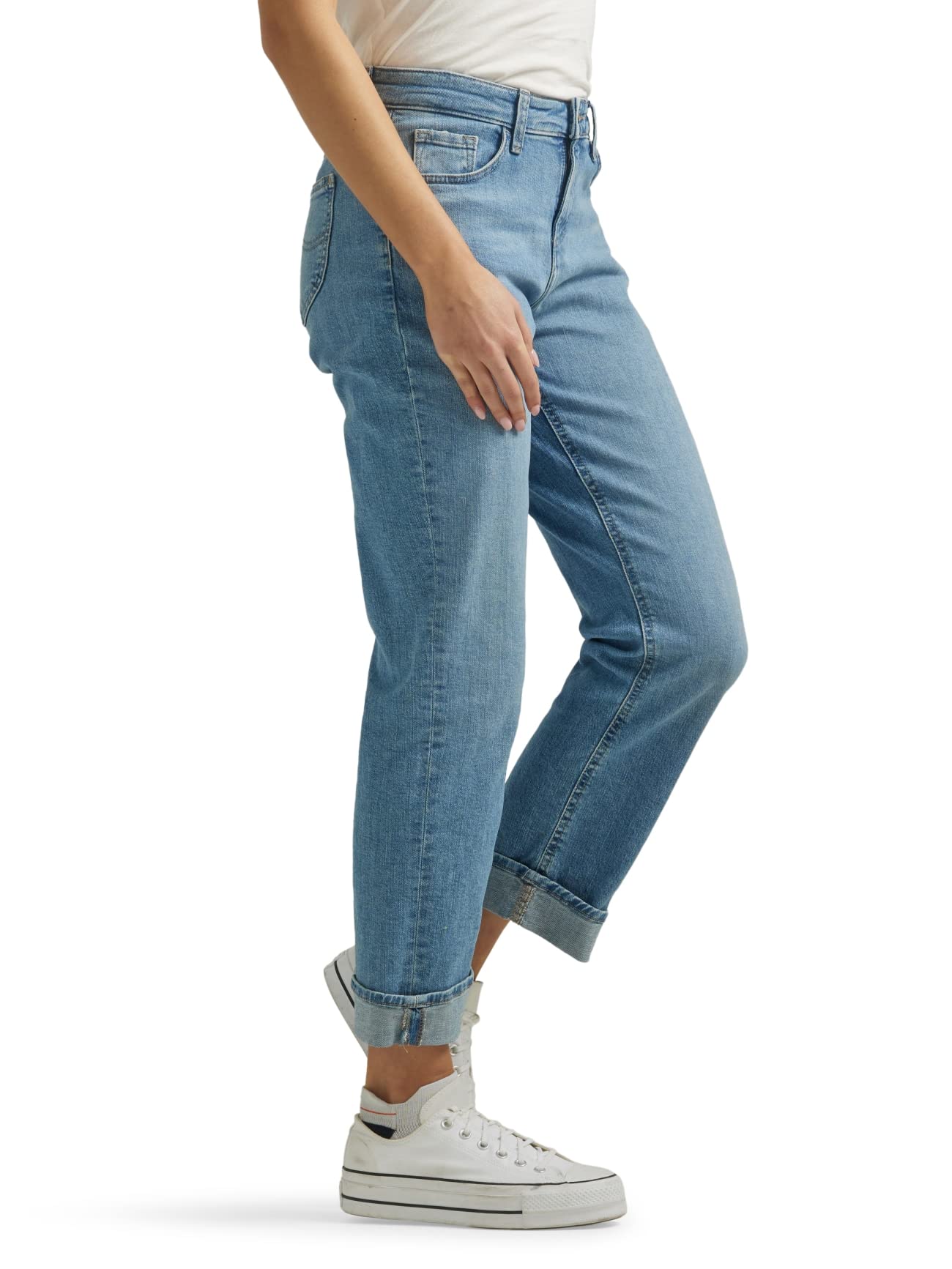 Lee Women's Mid Rise Boyfriend Jean