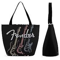 RFSHOP Women's Handbag, Fender Stacked Guitar Shoulder Bag, Crossbody Bag, Shoulder Bag, Commuter Bag, Tote Bag, Large Capacity, Job Hunting, Handbag, Shoulder Bag, Waterproof