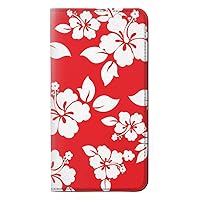 RW1949 Hawaiian Hibiscus Pattern PU Leather Flip Case Cover for Google Pixel 7
