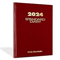 AT-A-GLANCE 2024 Daily Diary, Standard Planner Journal, 12 Month, 5-3/4