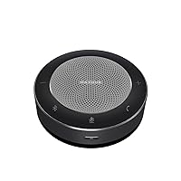 Enther&MAXHUB Upgraded BM21 Bluetooth Conference Speakerphone, Teleconference Speaker with Wireless Charging, USB Speaker with 6 Mics for Home Office, Enhanced 360° Voice Pickup and Noise Reduction