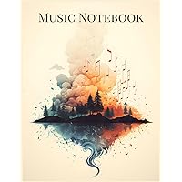 Nature Art Music Manuscript book: 12-Stave Blank Sheet Music Notebook, 110 Pages for Musicians and Composers: Music Manuscript Paper, Blank sheet ... for beginners and experienced musicians