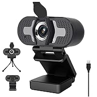1080p Full HD Webcam, USB Desktop Laptop Camera, Mini Plug and Play Video Calling Web Camera Computer Camera for Gaming/Video Calling/Recording/Conferencing Supports Windows/Android/Linux System