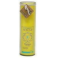 Unscented Chakra Jar Protection Manipura Candle, Yellow, 1 EA