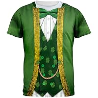 Old Glory St. Patricks Day Leprechaun Costume All Over Adult T-Shirt -