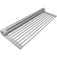 Sorbus Roll-Up Dish Drying Rack [Large 20.5'' X 13