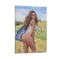 KMJBFE Fashion Model Kelly Brook Hot Girl Poster (11) Canvas Painting Posters And Prints Wall Art for Living Room Bedroom Decor 12x18inch(30x45cm)