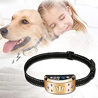 Dog Bark Collar, Waterproof Dog Training Collar, 4 Stop Anti Barking Modes [Beep, Vibration, and Shock], Anti Bark Collar Rechargeable for Small/Medium/Large Dogs