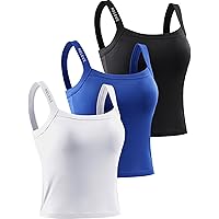 NELEUS Women's 3 Pack Compression Dry Fit Vest Tank Top