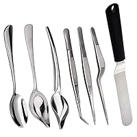 7 Piece Stainless Steel Culinary Specialty Tools Set for Professional Chefs and Home Cooks