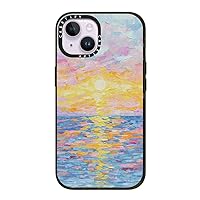 CASETiFY Impact iPhone 14 Case [4X Military Grade Drop Tested / 8.2ft Drop Protection] - Frosted Sunset - Glossy Black