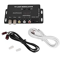 Compatible With Set-Top Box And Other A/V Sources,TM70 UHF TV LINK Modulator AV to RF Converter IR Extender with Channel Display, Modulator IR Modulator IR Extender AV to RF Converter IR Extende