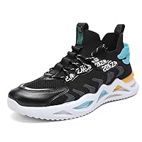 KUNWFNIX Mens Running Shoes Lightweight Breathable Air Walking Tennis Shoes Mesh Workout Casual Sports Non Slip Athletic Fashion Sneakers Trainers