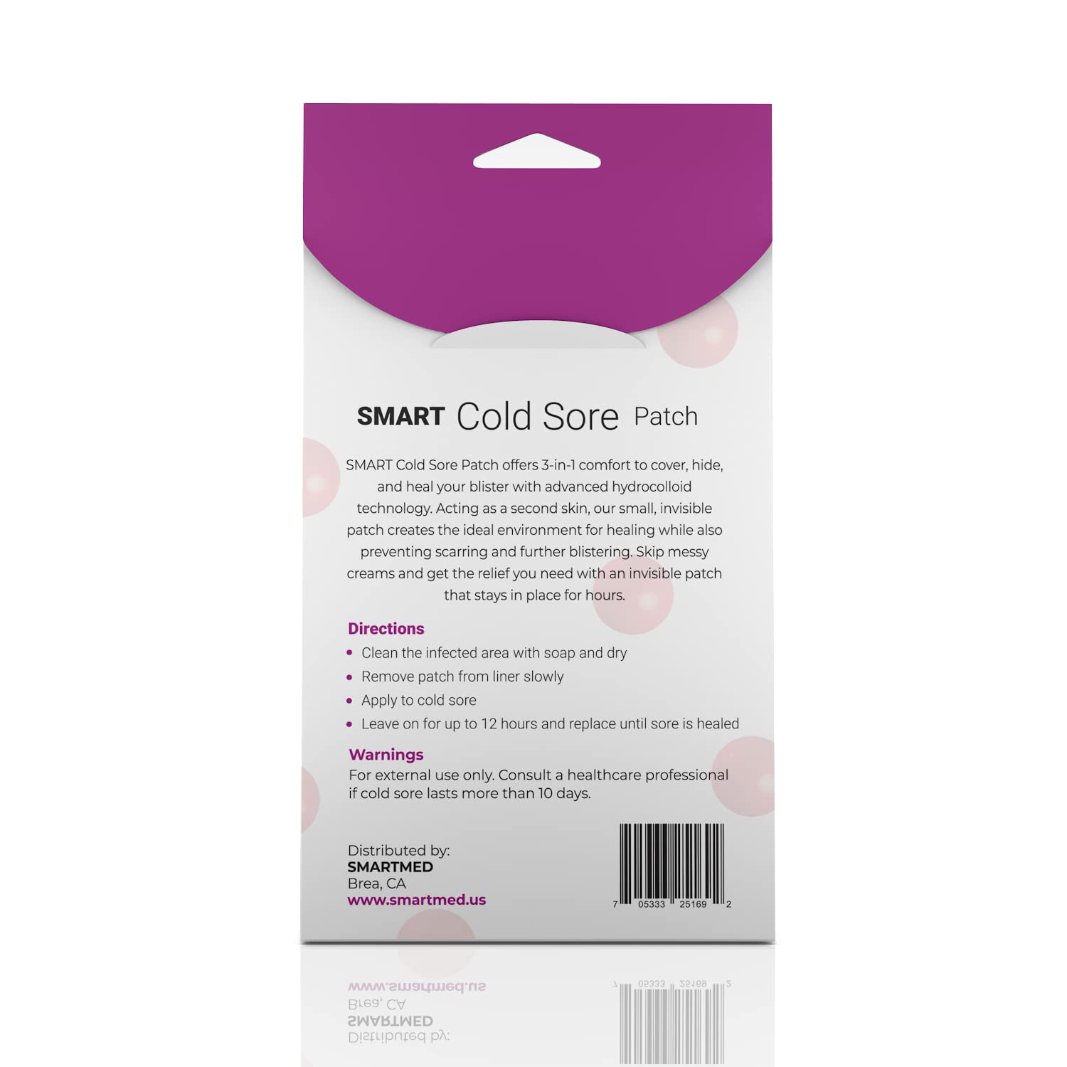 Cold Sore Duo 72 ct - Smart Cold Sore Patch - Soothe Itching, Burning
