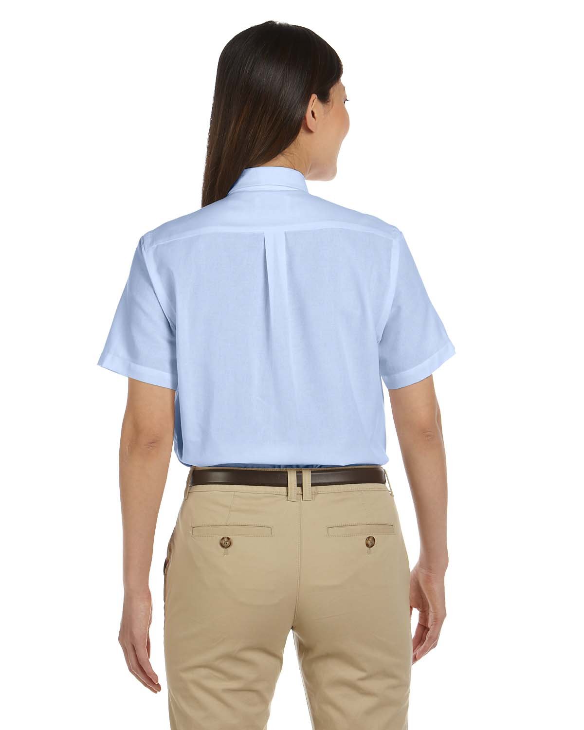 Van Heusen Ladies Short Sleeve Wrinkle Resistant Oxford Shirt